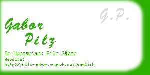 gabor pilz business card
